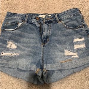 Denim shorts